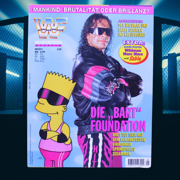 WWE Magazin Nr. 5 (1997) – Bret Hart & Bart Simpson | WWF Ehapa | hoppla-stuff.de